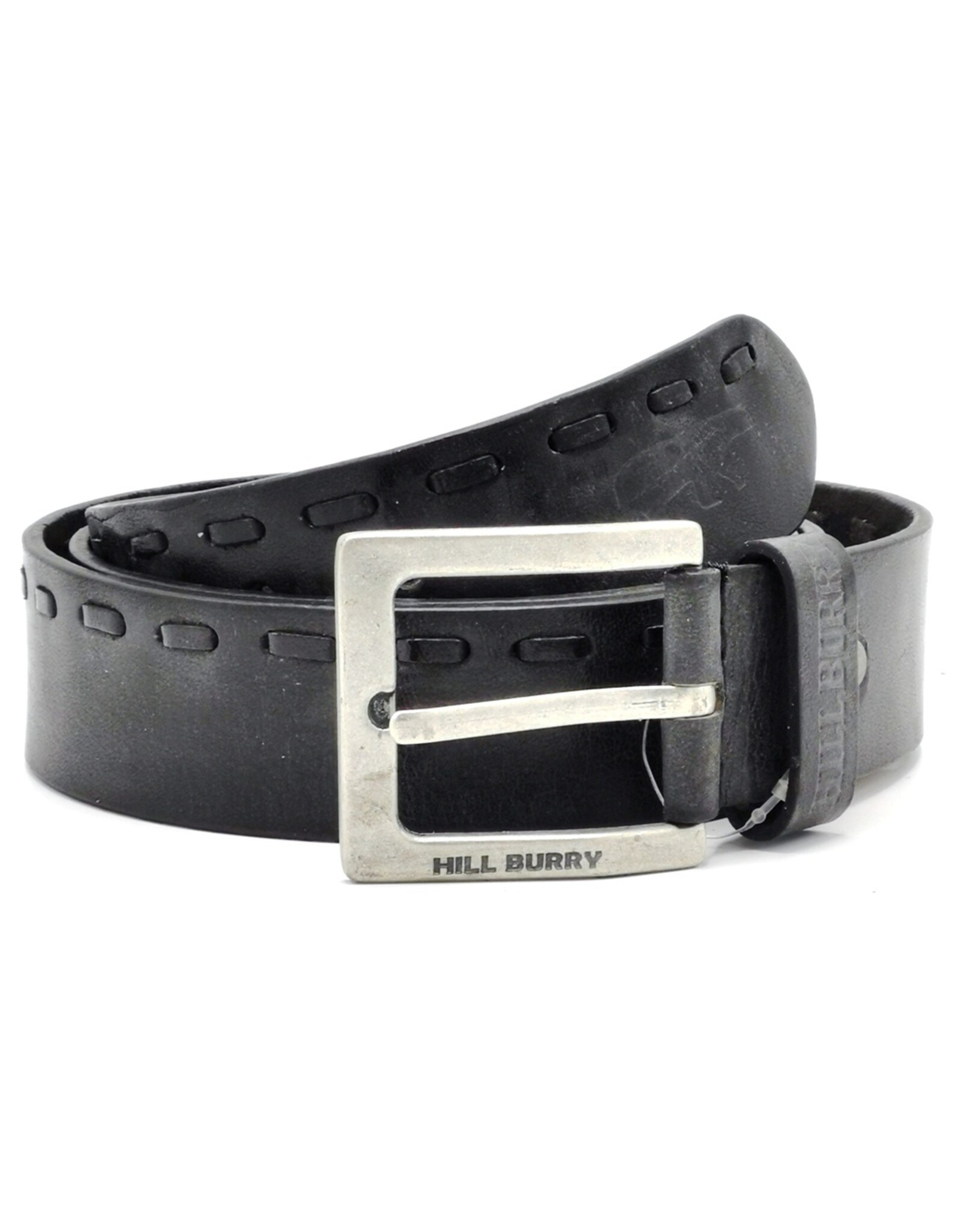 HillBurry Leather belts -  HillBurry Leather belt black, solid leather