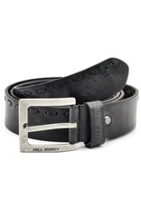 HillBurry Leren riemen - HillBurry Leren riem zwart, massief leer