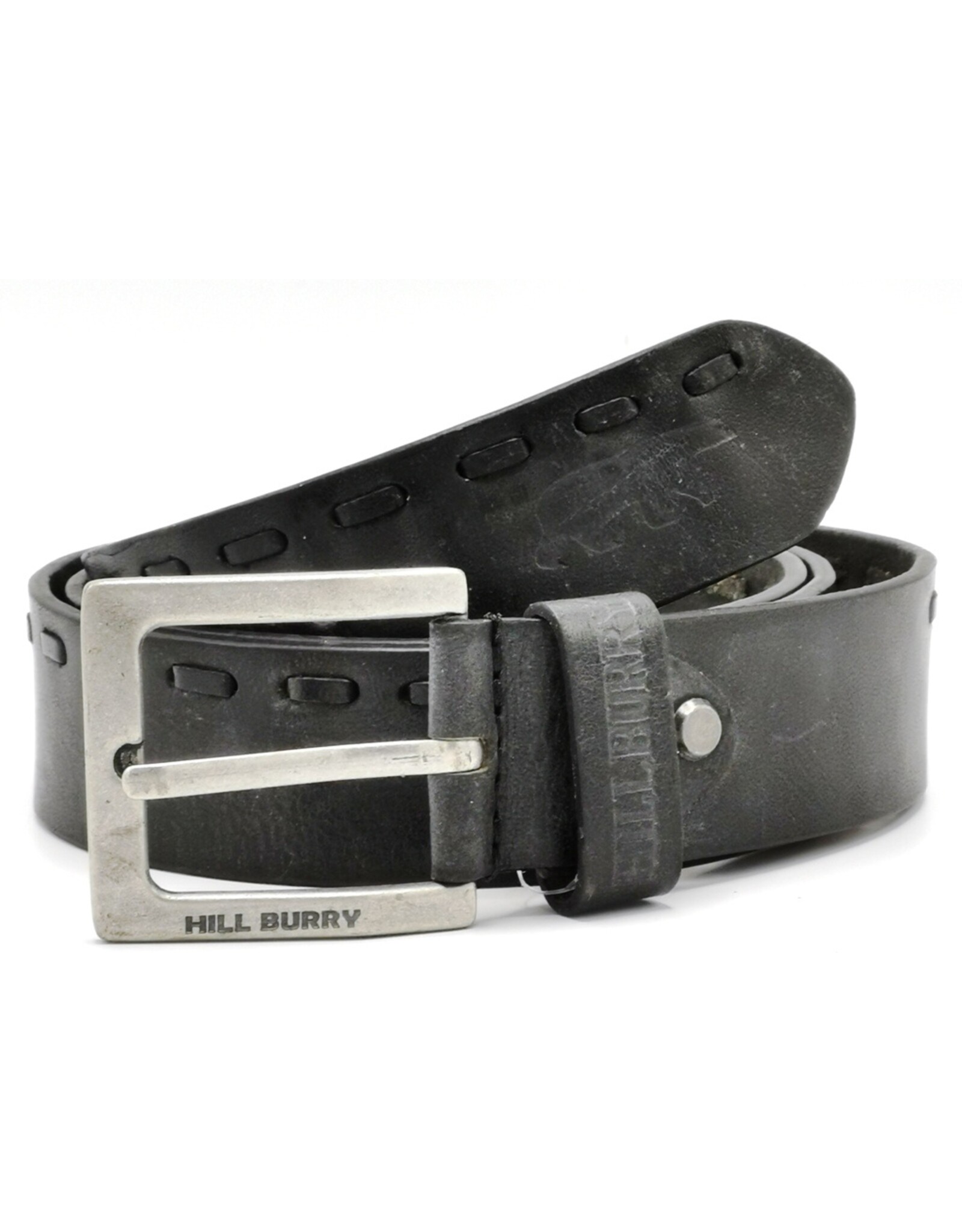 HillBurry Leather belts -  HillBurry Leather belt black, solid leather