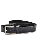 HillBurry Leather belts -  HillBurry Leather belt black, solid leather