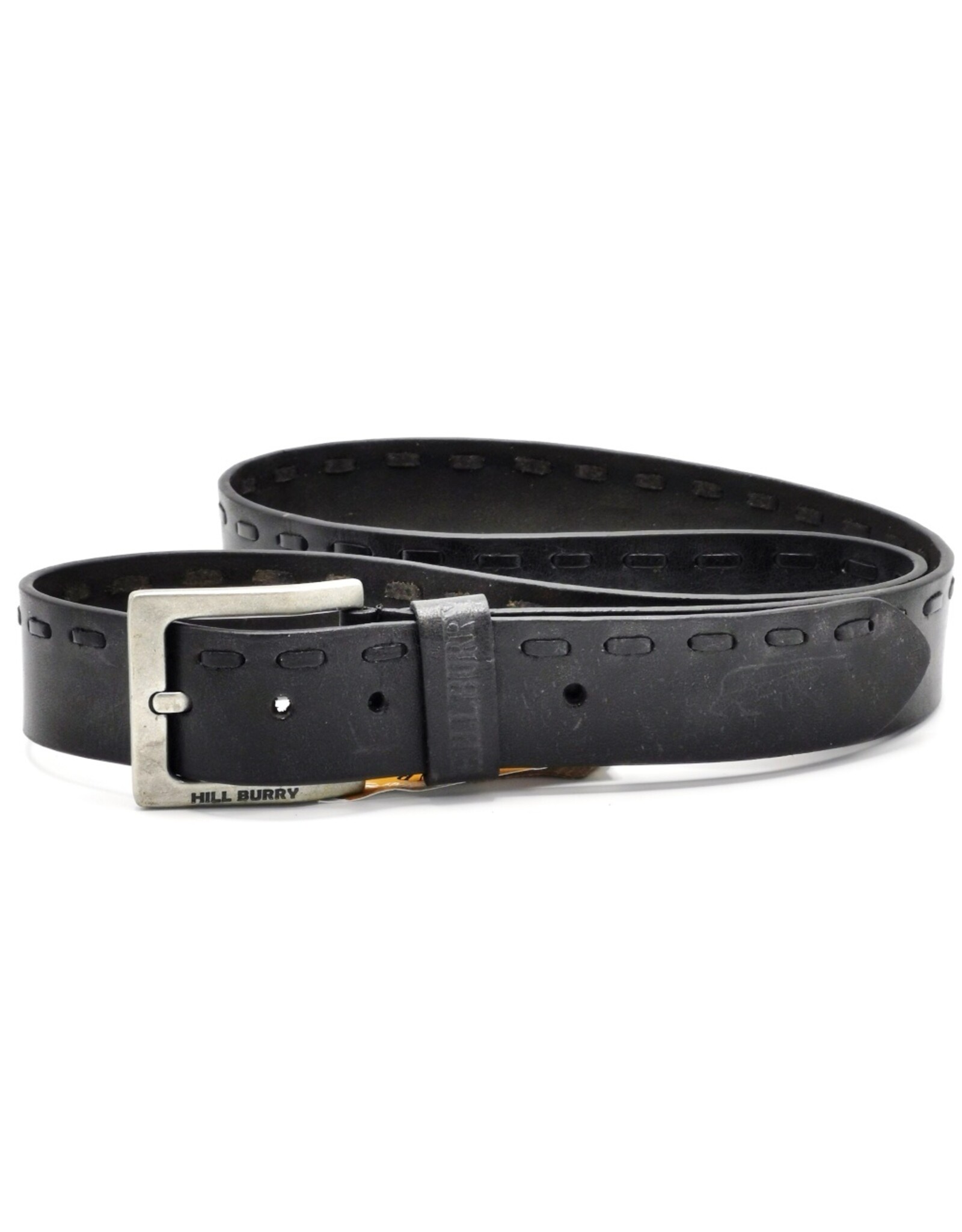 HillBurry Leather belts -  HillBurry Leather belt black, solid leather