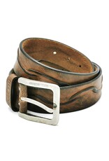 HillBurry Leather belts - HillBurry Leather belt  "Waves", solid leather