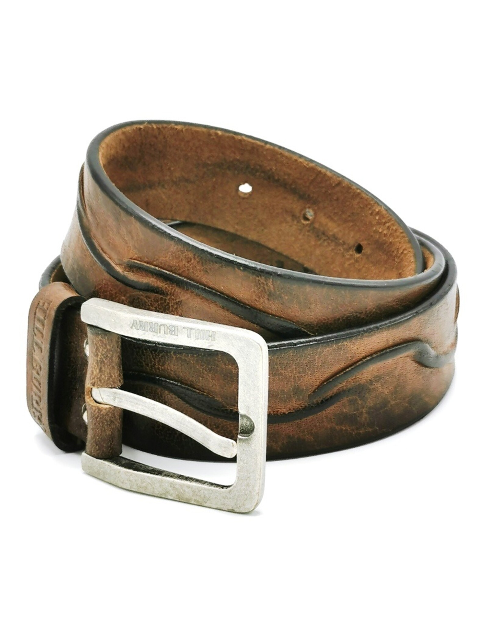 HillBurry Leather belts - HillBurry Leather belt  "Waves", solid leather