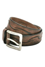 HillBurry Leather belts - HillBurry Leather belt  "Waves", solid leather