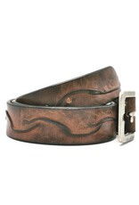 HillBurry Leren riemen - HillBurry Leren riem  "Waves", massief leer