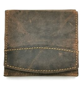 Hunters Leather wallet with large coin compartment and RFID