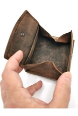 Hunters Leather Wallets - Leather wallet with large coin compartment and RFID