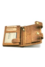 Wild Club Leather Wallets -  Leather wallet with embossed Shepherd dog RFID