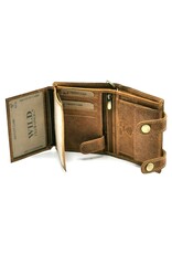 Wild Club Leather Wallets -  Leather wallet with embossed Shepherd dog RFID