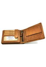 HillBurry Leather Wallets -  HillBurry Leather Wallet with Anchor horizontal