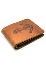 HillBurry Leather Wallets -  HillBurry Leather Wallet with Anchor horizontal