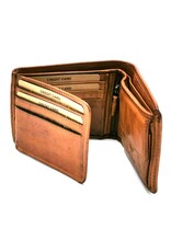 HillBurry Leather Wallets - Hillburry Bifold Wallet Washed Leather RFID