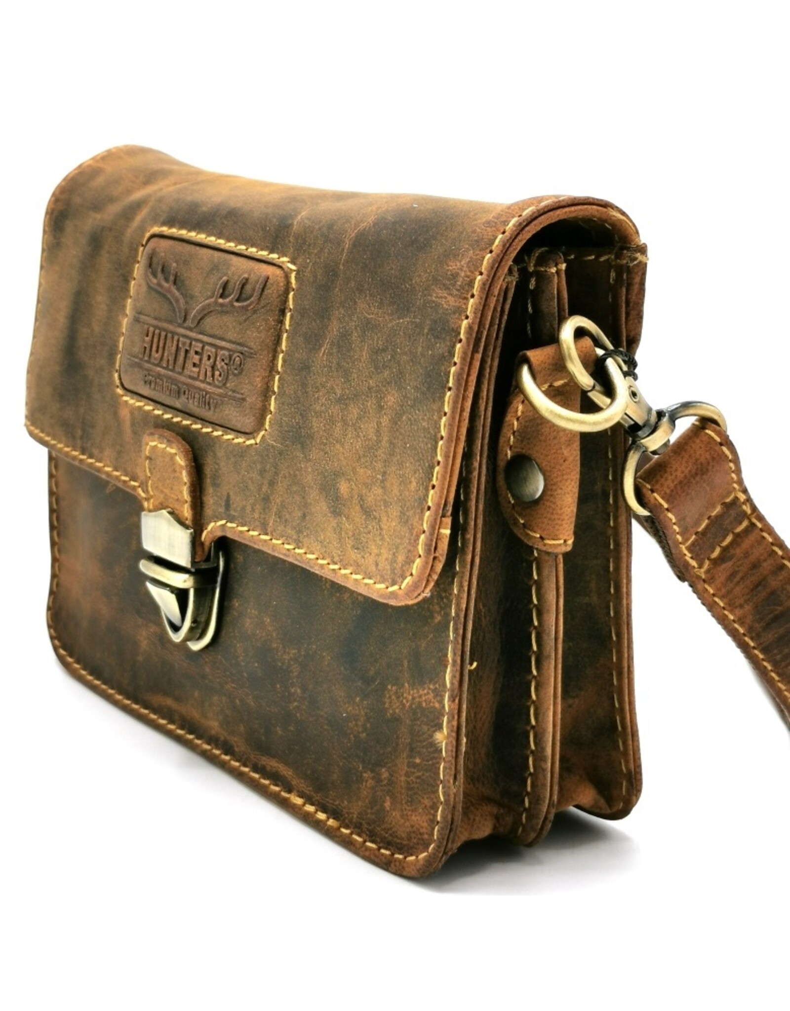 Hunters Leather Festival bags, waist bags and belt bags - Hunters Leather Shoulder Bag Vintage leather