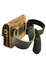 Hunters Leather Festival bags, waist bags and belt bags - Hunters Leather Shoulder Bag Vintage leather