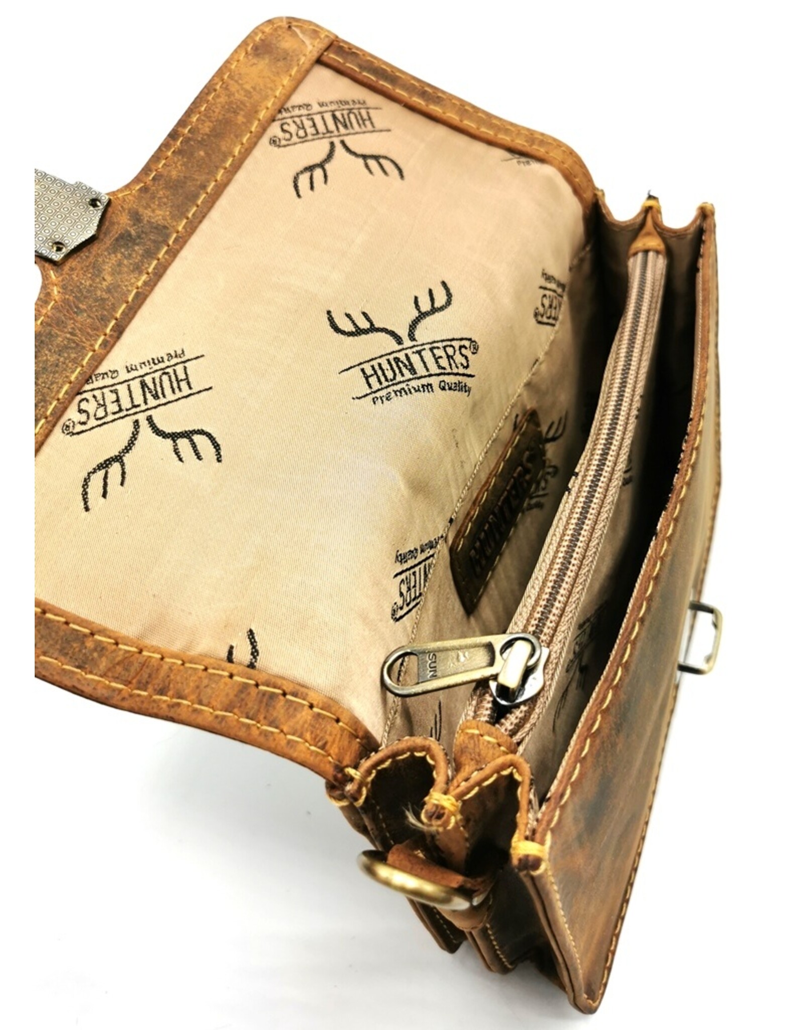 Hunters Leather Festival bags, waist bags and belt bags - Hunters Leather Shoulder Bag Vintage leather