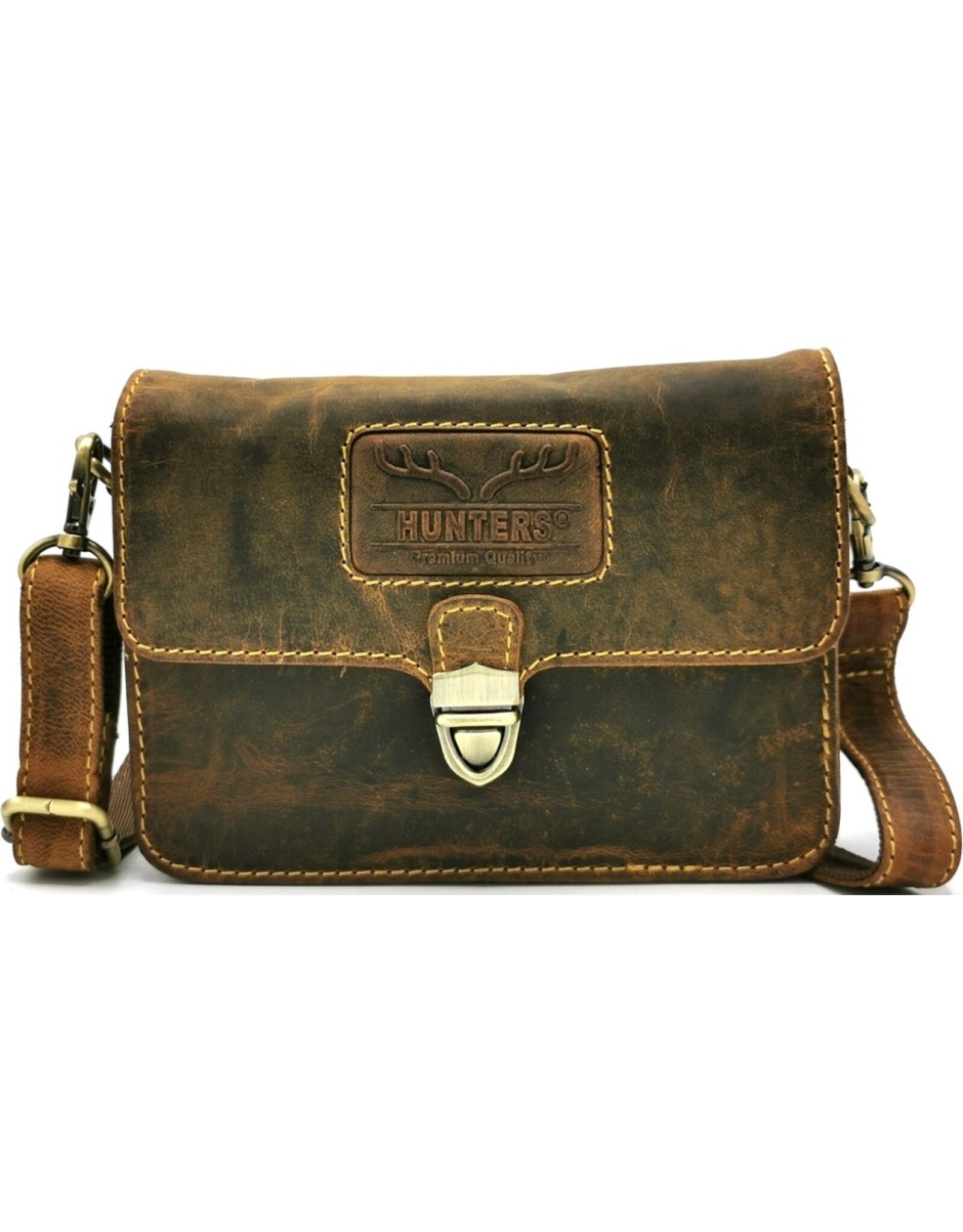 Hunters Leather Festival bags, waist bags and belt bags - Hunters Leather Shoulder Bag Vintage leather