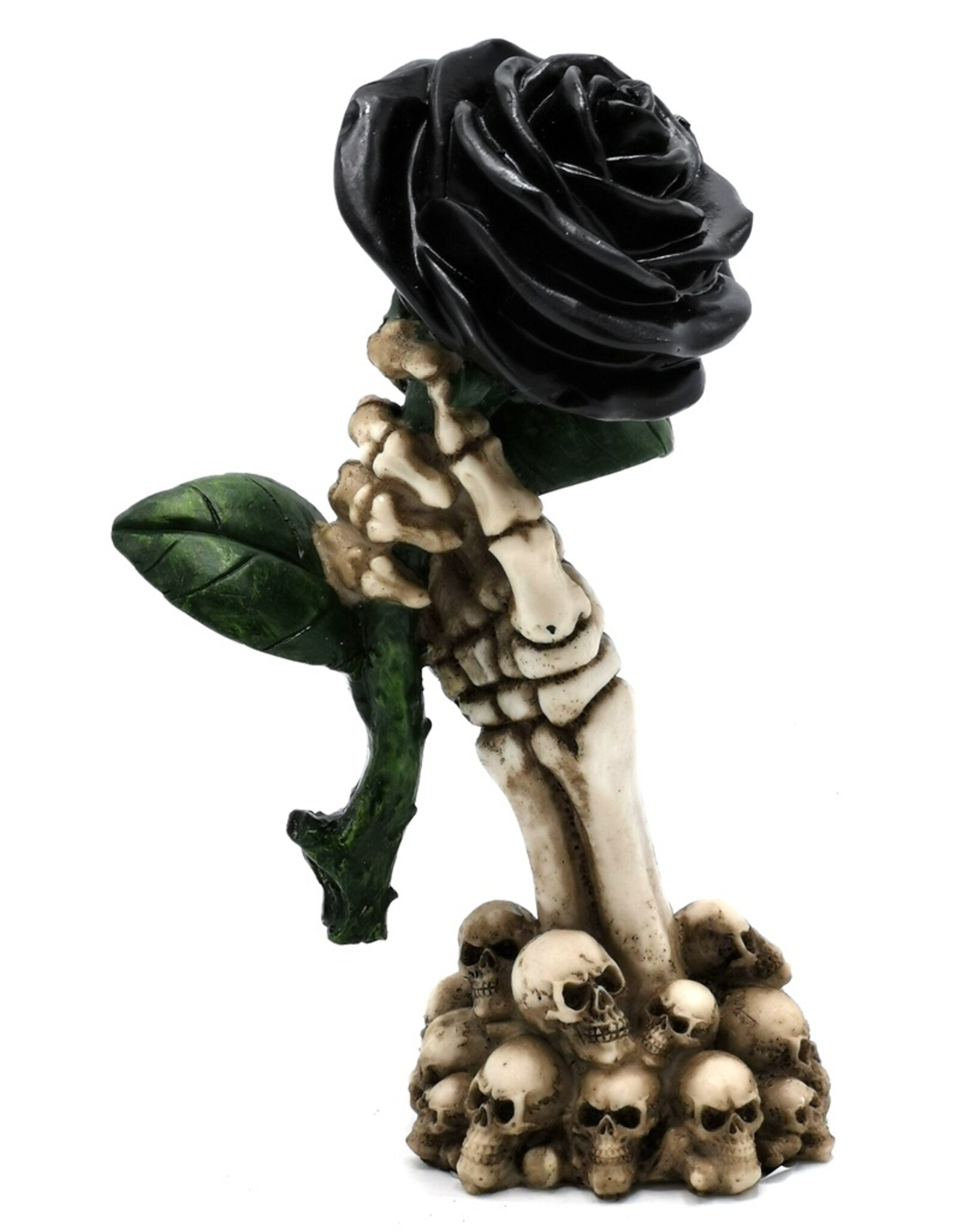 Puckator Giftware & Lifestyle - Skeleton Hand Holding Black Rose ornament