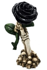 Puckator Giftware & Lifestyle - Skeleton Hand Holding Black Rose ornament