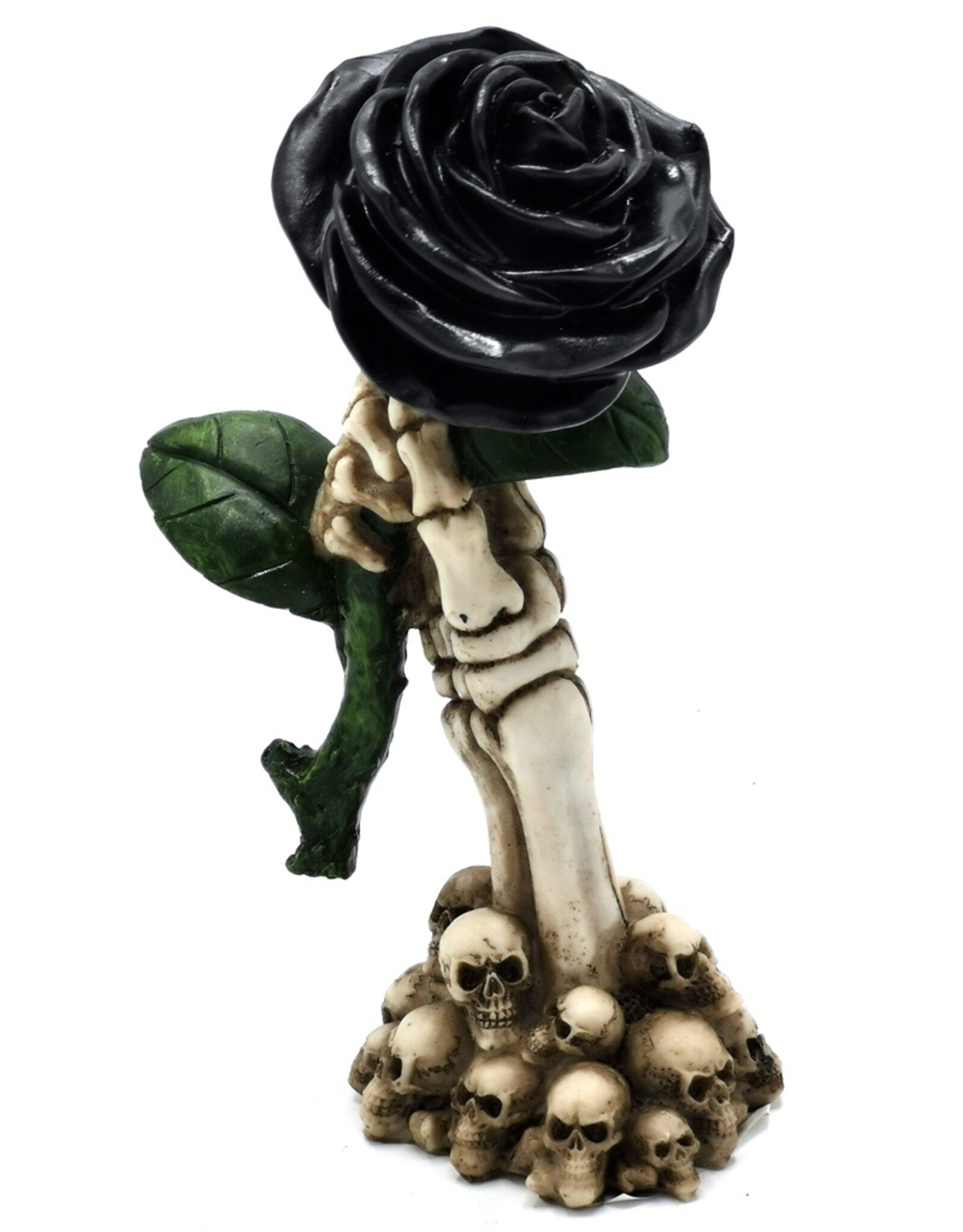 Puckator Giftware & Lifestyle - Skeleton Hand Holding Black Rose ornament