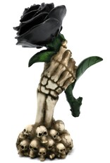 Puckator Giftware & Lifestyle - Skeleton Hand Holding Black Rose ornament
