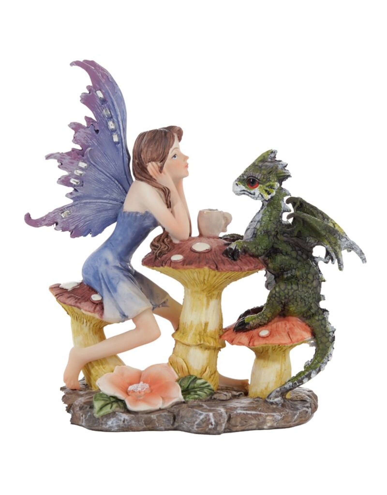 Puckator Giftware Beelden Collectables  - Woodland Spirit Fairy Draken Theekransje