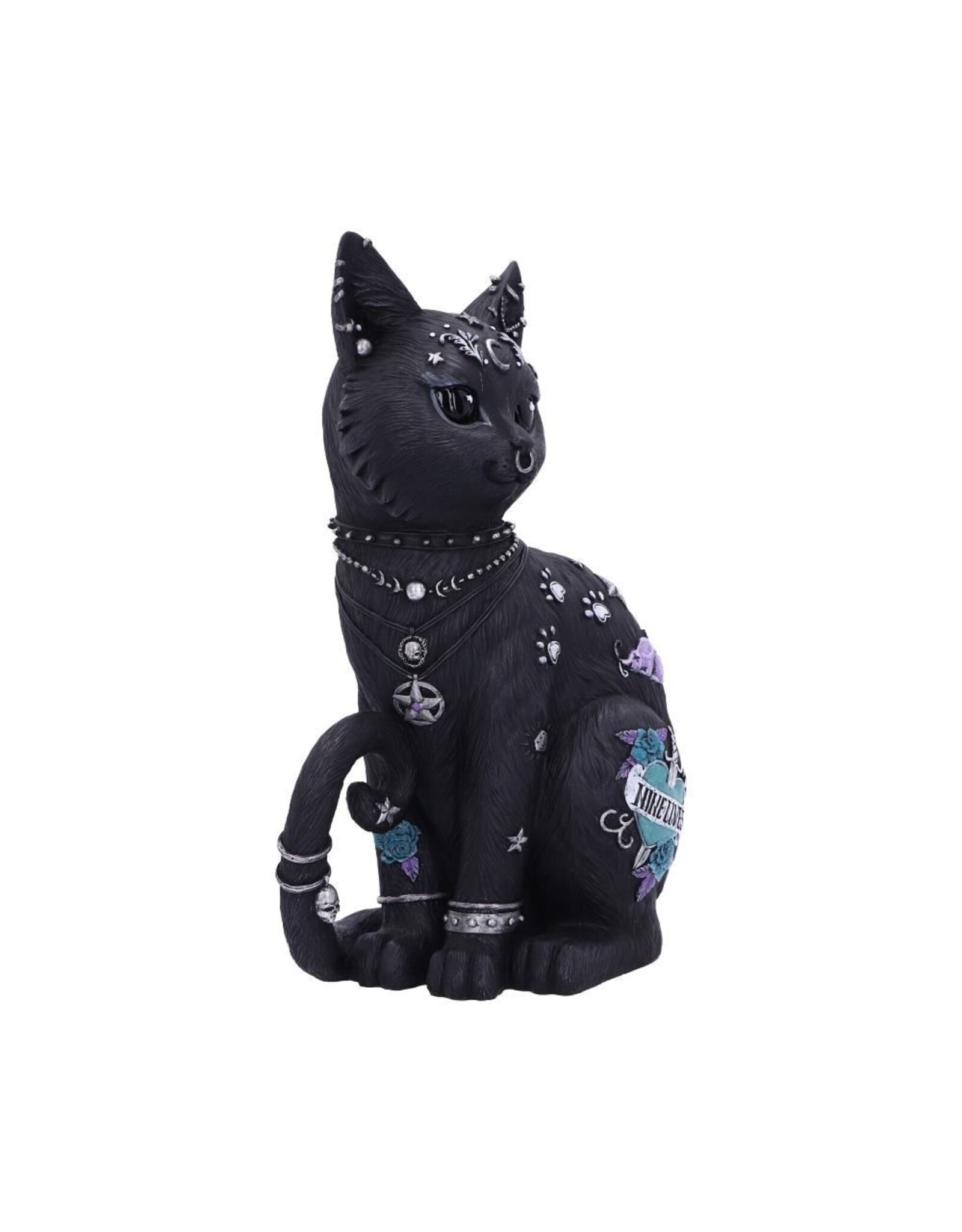 NemesisNow Giftware & Lifestyle - Negen Levens Kattenbeeldje 22cm