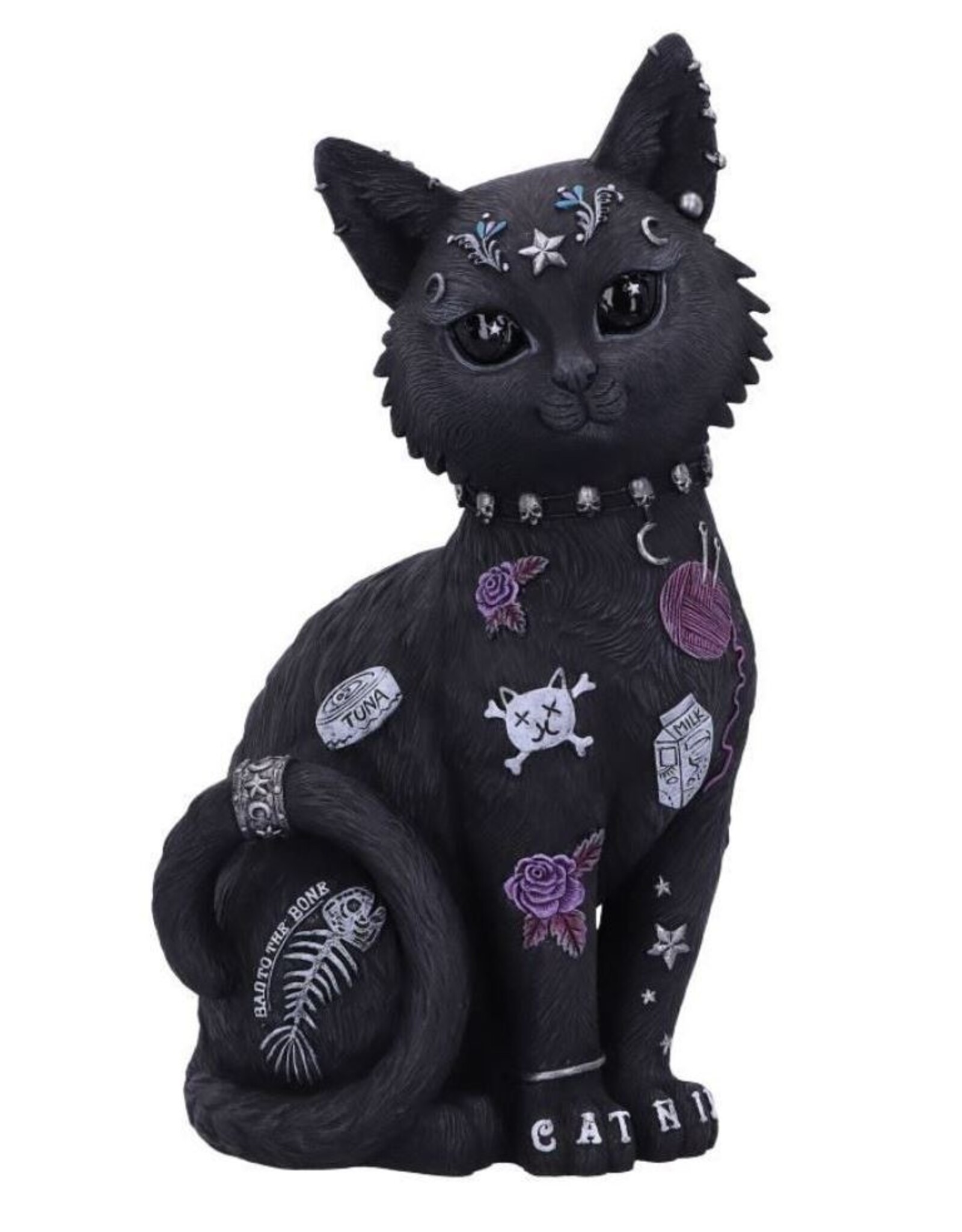 NemesisNow Giftware & Lifestyle - Bad to the bone Cat figurine 22cm