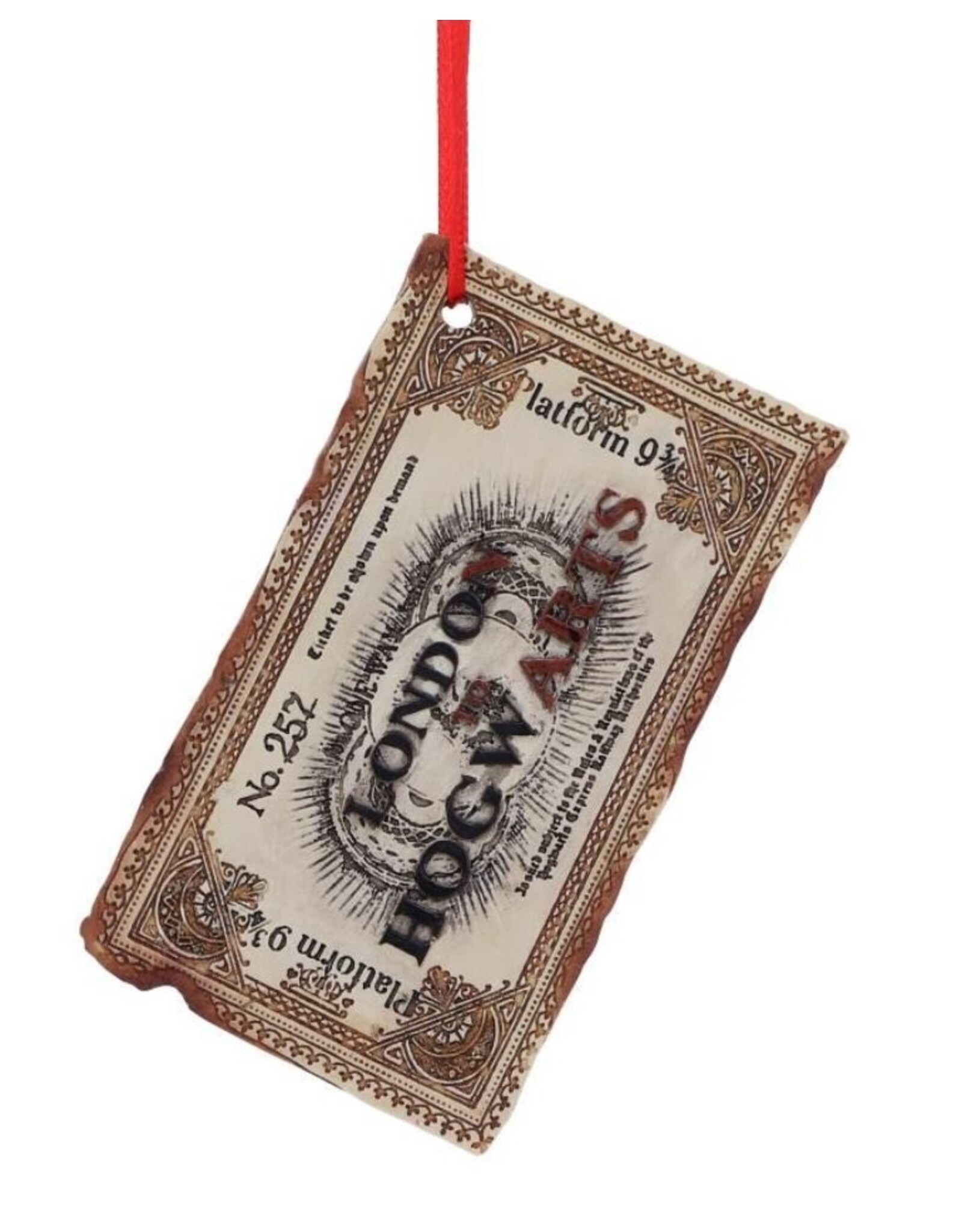 NemesisNow Giftware & Lifestyle - Harry Potter Zweinstein Express Ticket Hangend Ornament