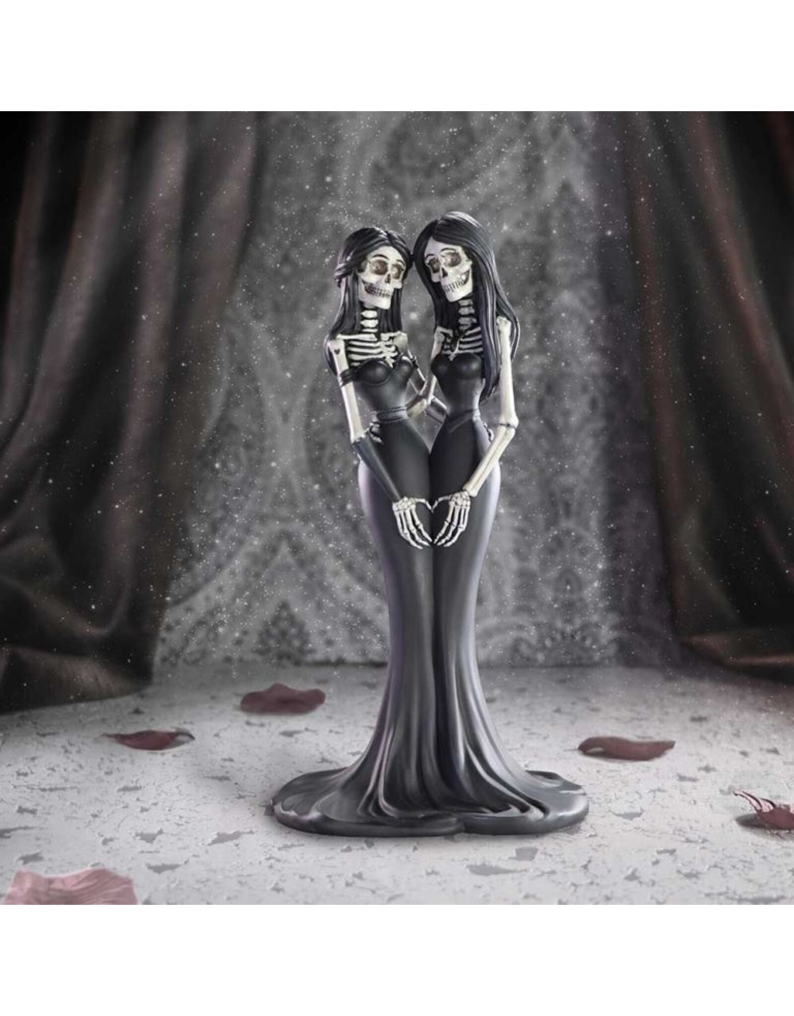 NemesisNow Giftware & Lifestyle - Eternal Sisters Gothic Skeletten Beeldje 23cm