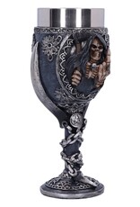 NemesisNow Drinkware - Curse  Goblet Skeleton with Middle Finger