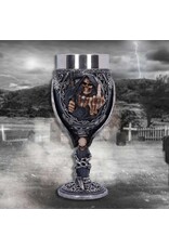 NemesisNow Drinkware - Curse Goblet Skelet met Middelvinger kelk