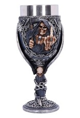 NemesisNow Drinkware - Curse Goblet Skelet met Middelvinger kelk