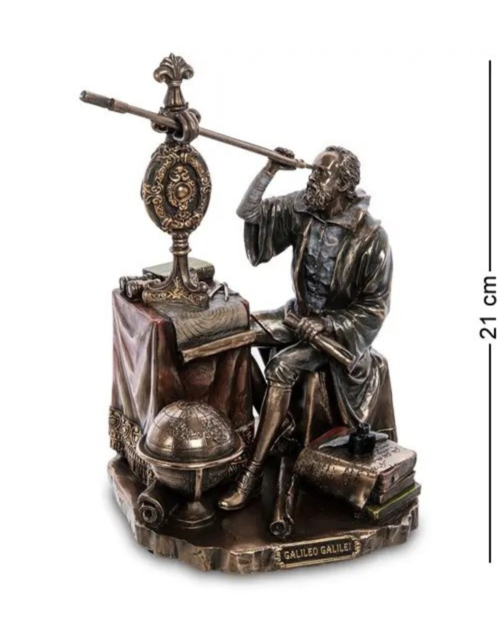 Veronese Design Veronese Design - Galileo Galilei  bronzed figurine Veronese Design