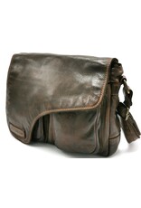 Trukado Leren schodertassen Leren crossbody tassen - Hillburry schoudertas holster omslag gewassen leer bruin