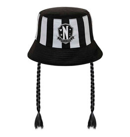 Karactermania Wednesday braids bucket hat