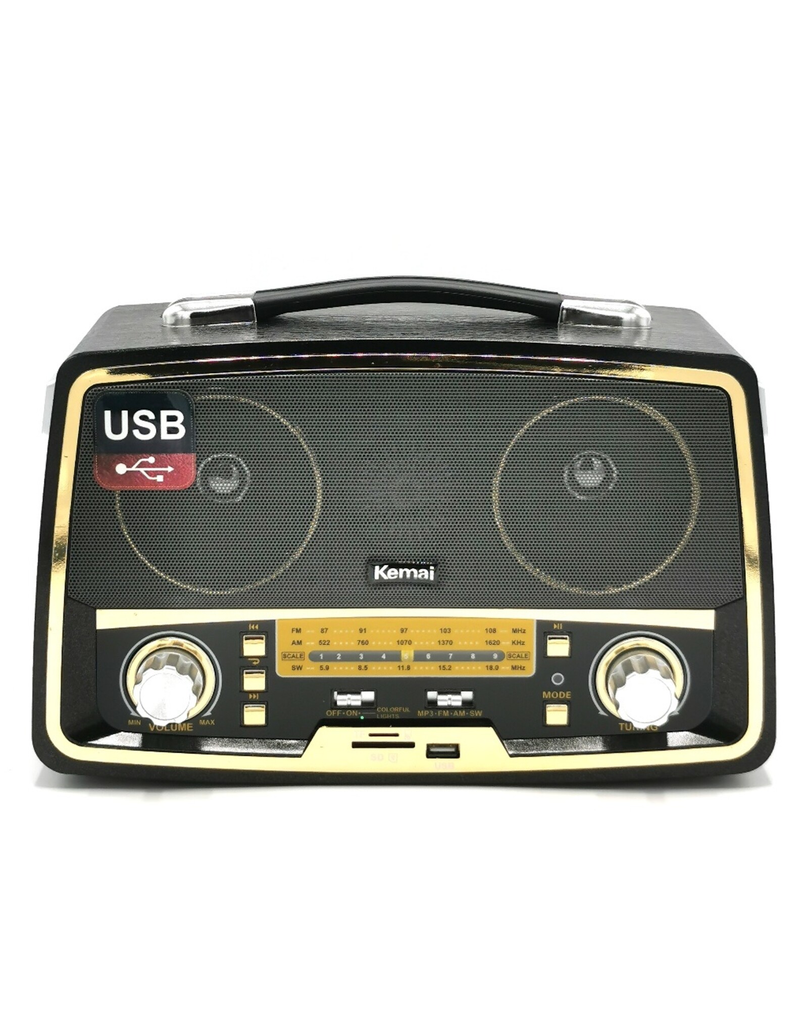 Kemai Miscellaneous - Kemai Retro Design Radio met  Bluetooth en USB port