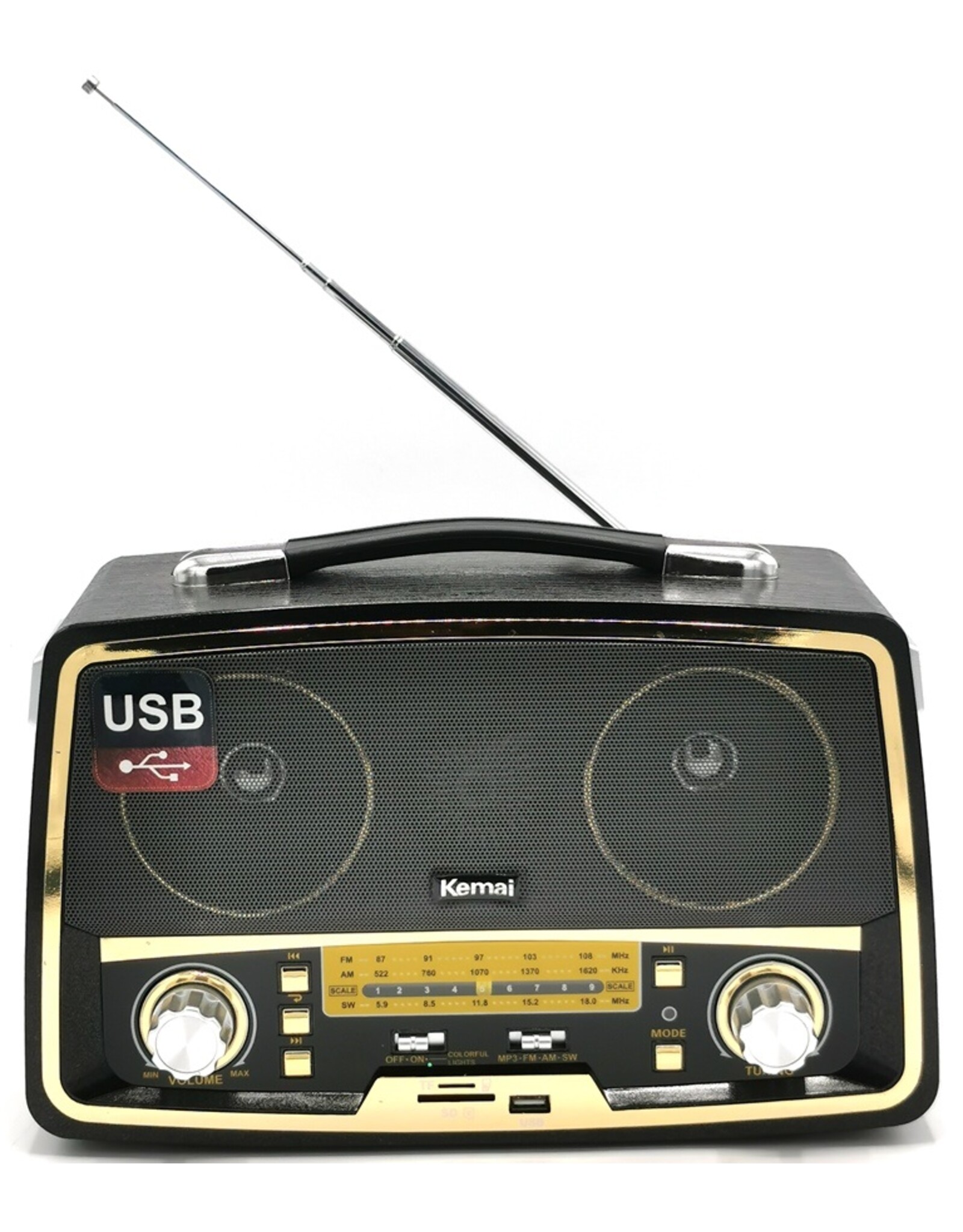 Kemai Miscellaneous - Kemai Retro Design Radio met  Bluetooth en USB port