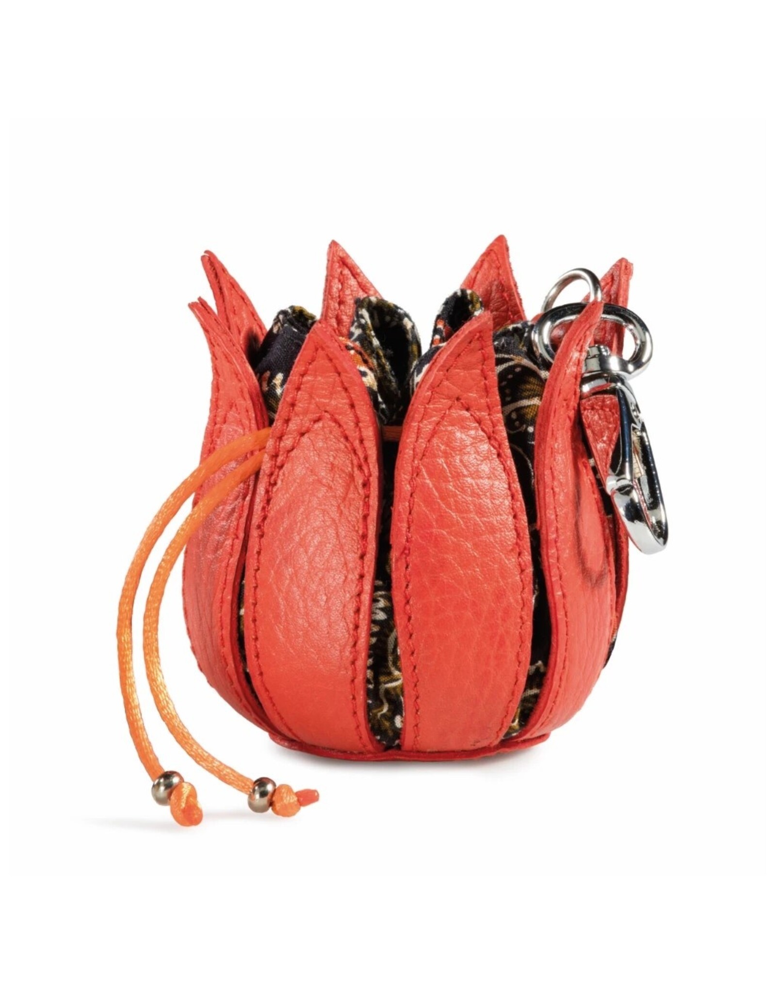 by-Lin Dutch Design Leather Wallets -by-Lin My Little Tulip Leather keychain  "Hot China"