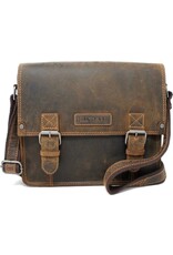 HillBurry Leather laptop bags - HillBurry Leather school bag vintage look (large)