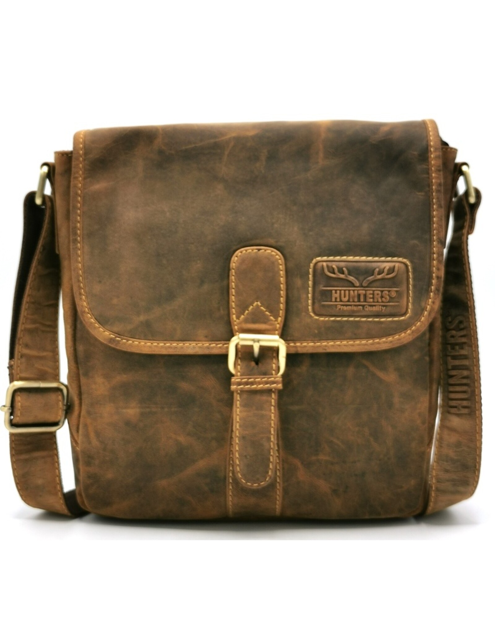 Hunters Leather Shoulder bags - Hunters Leather Shoulder bag with buckle