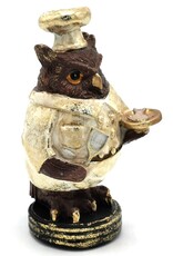 Clayre & Eef Giftware & Lifestyle - Owl Chef figurine 14cm