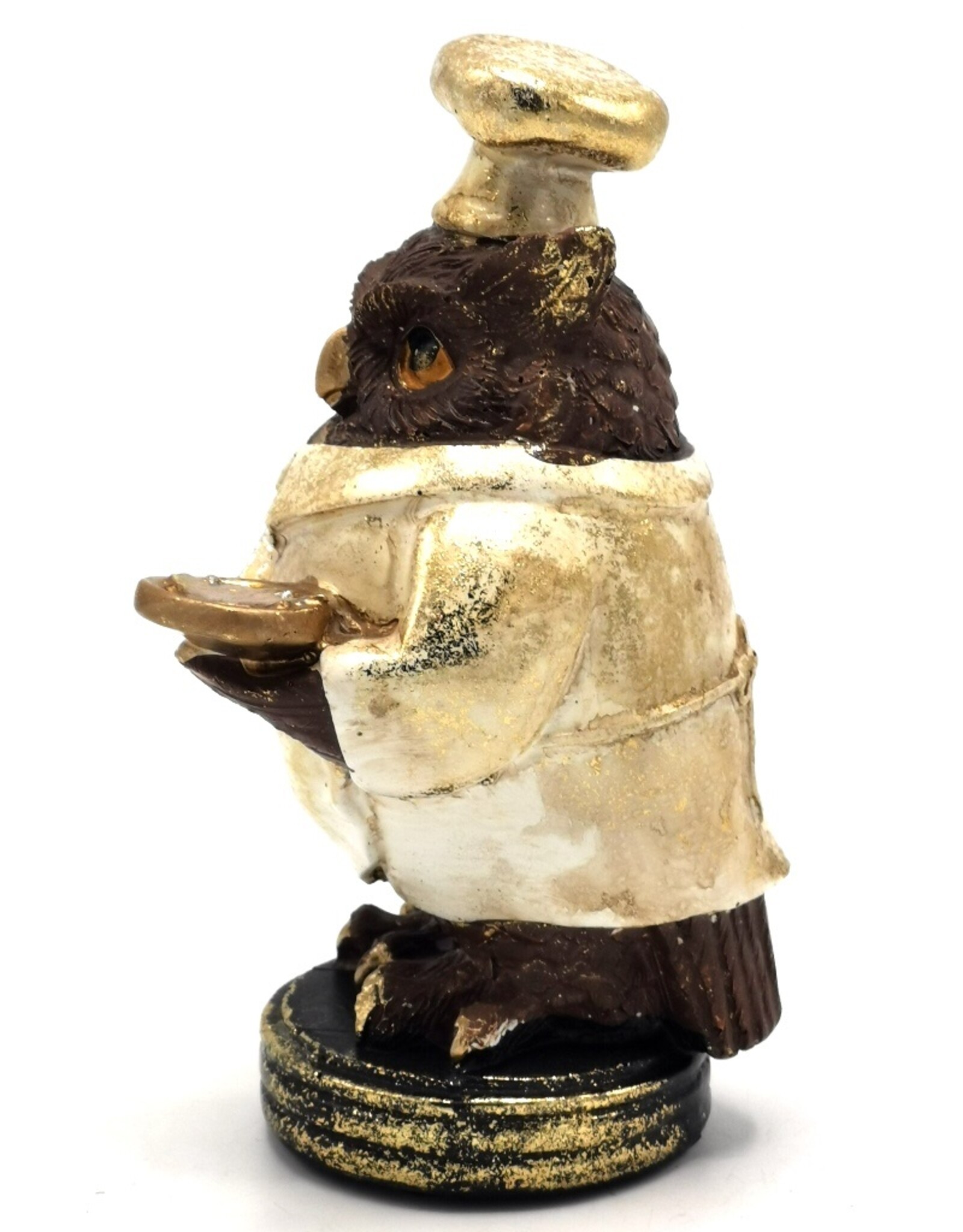 Clayre & Eef Giftware & Lifestyle - Owl Chef figurine 14cm