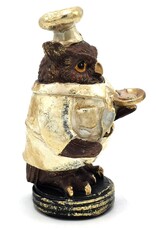 Clayre & Eef Giftware & Lifestyle - Owl Chef figurine 14cm