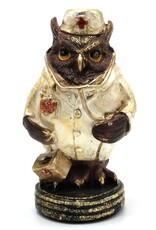 Clayre & Eef Giftware & Lifestyle - Owl Doctor figurine 13cm