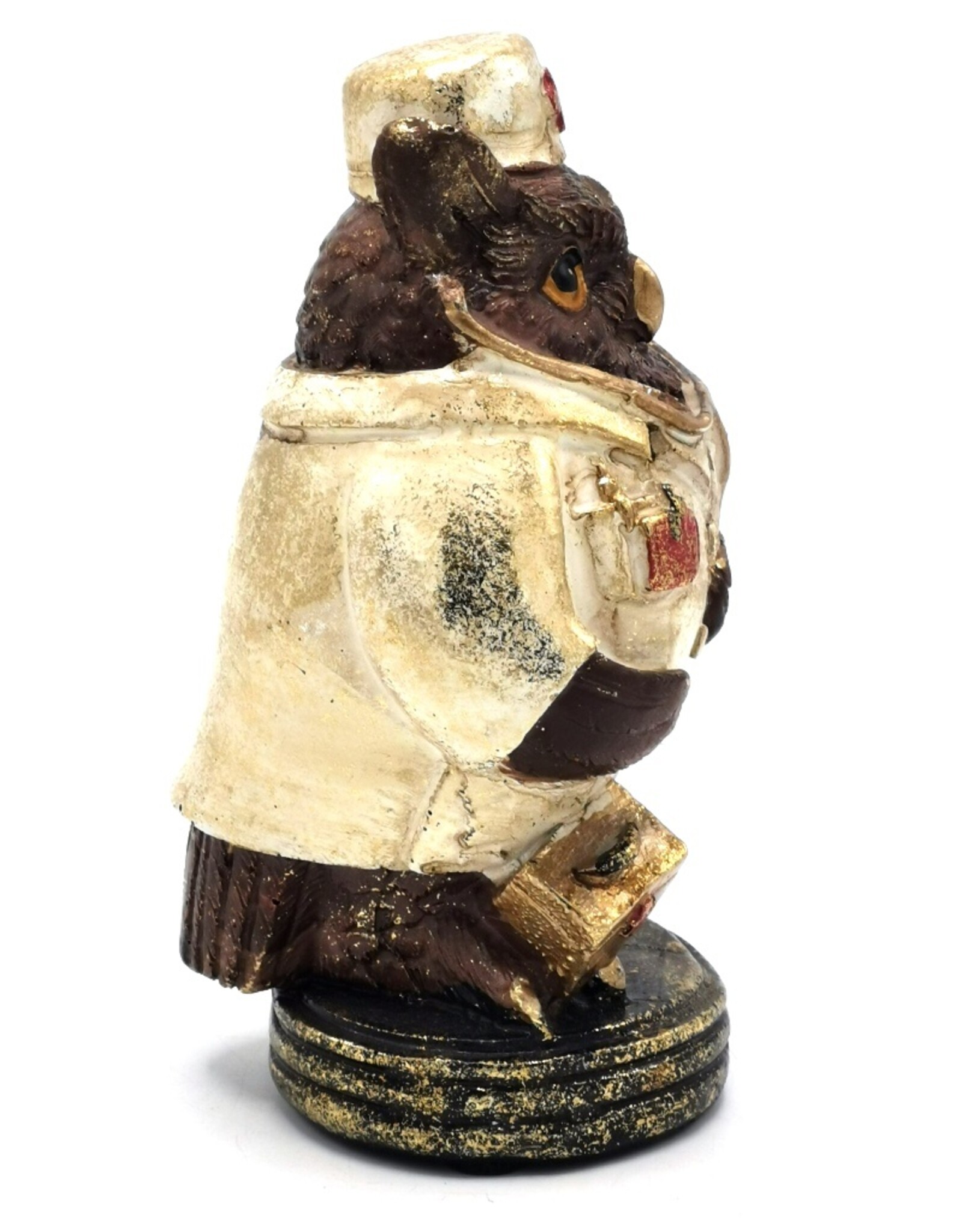 Clayre & Eef Giftware & Lifestyle - Owl Doctor figurine 13cm