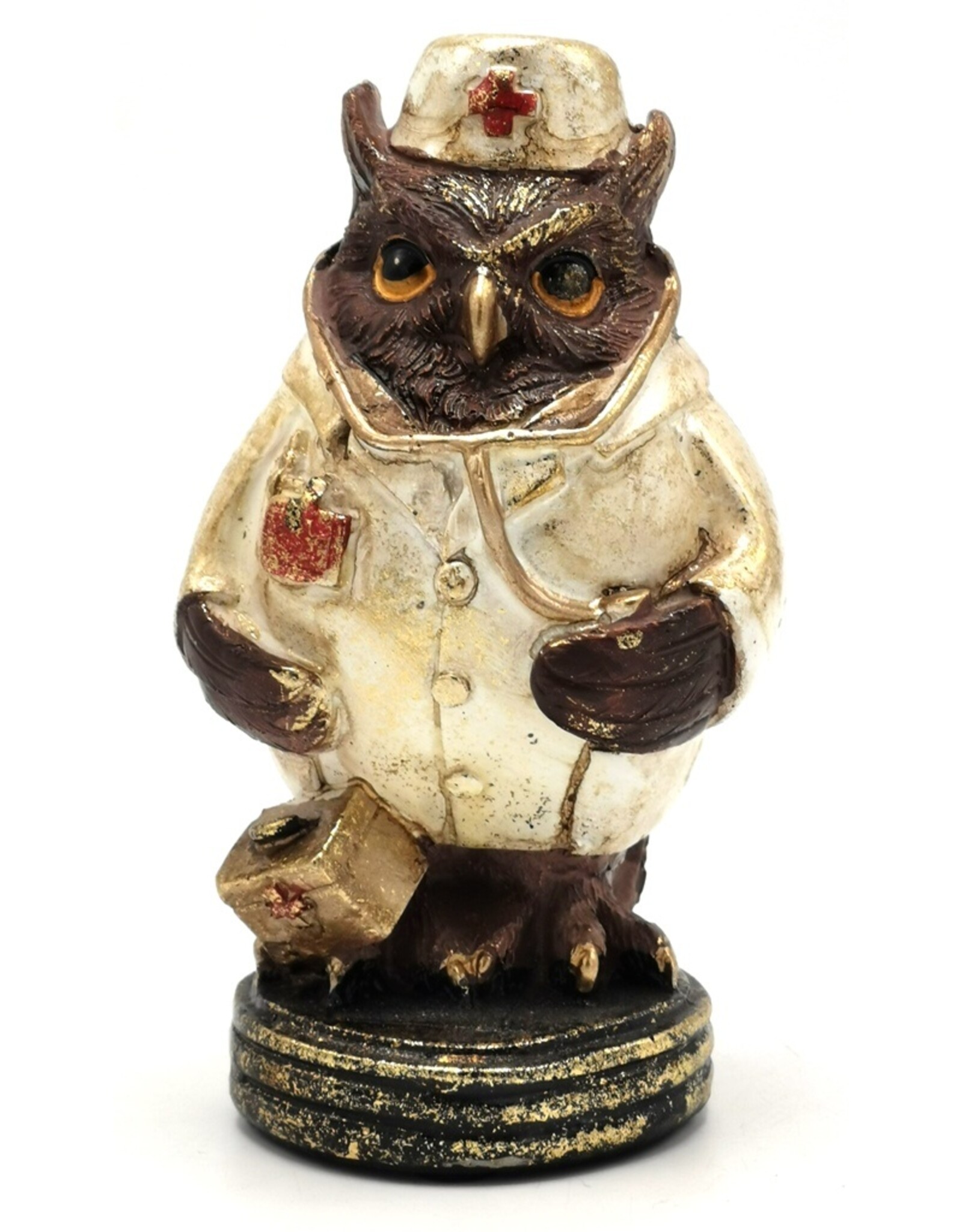 Clayre & Eef Giftware & Lifestyle - Owl Doctor figurine 13cm