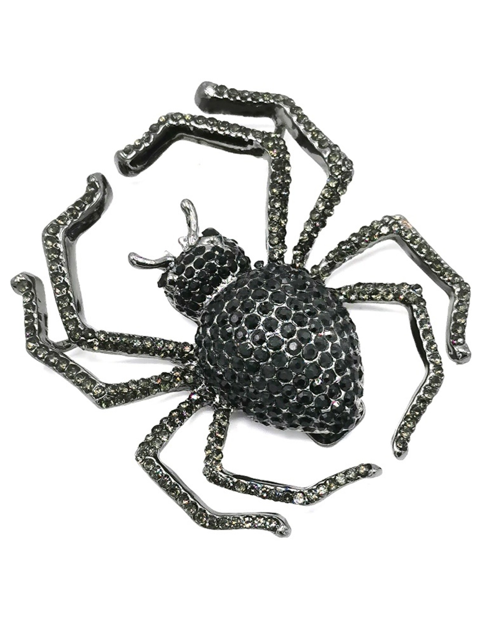 Dark Desire Jewellery - Black Widow Spider Brooch with Magnet