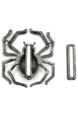 Dark Desire Jewellery - Black Widow Spider Brooch with Magnet