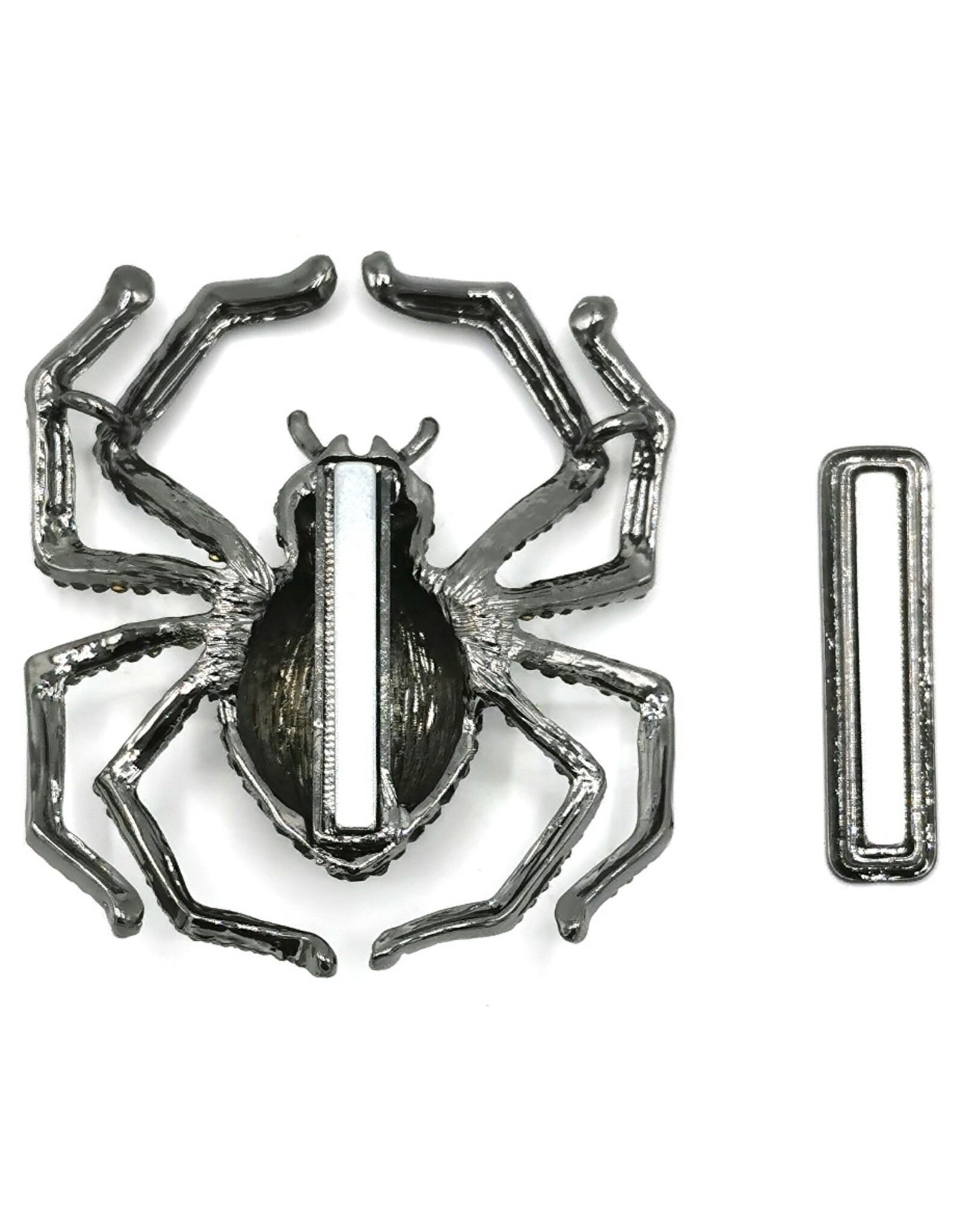 Dark Desire Jewellery - Black Widow Spider Brooch with Magnet