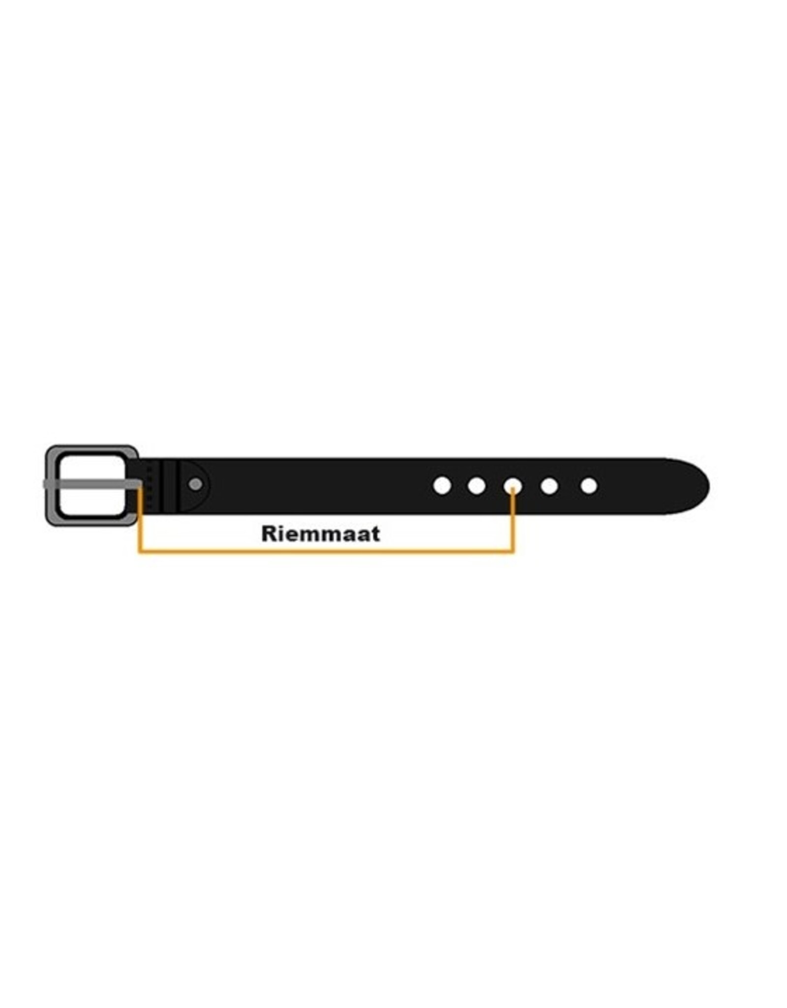 Trukado Leren riemen en buckles - Koeienhuid riem Crème - bruin